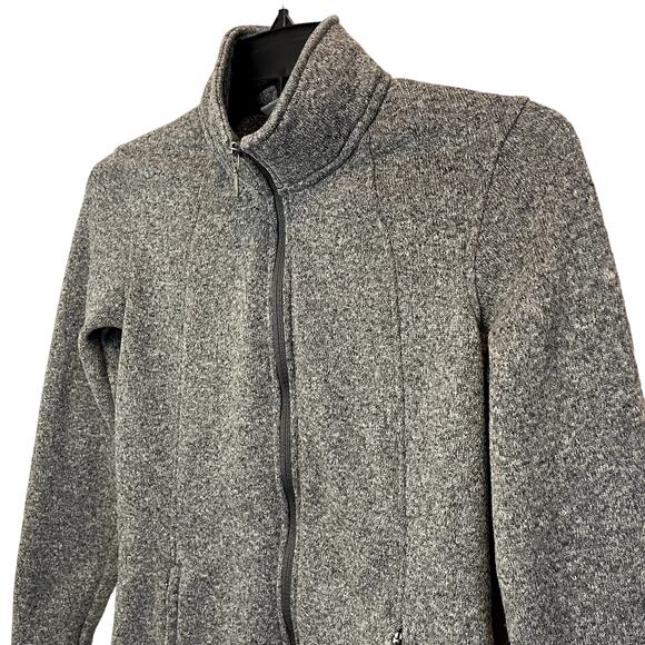 Merrell Womens Full Zip Sweatshirt | Heavy Weight Warm | Marled Gray Size Small - Picture 2 of 5